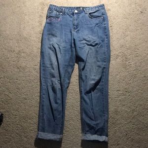 High Waisted Blue Mom Jeans